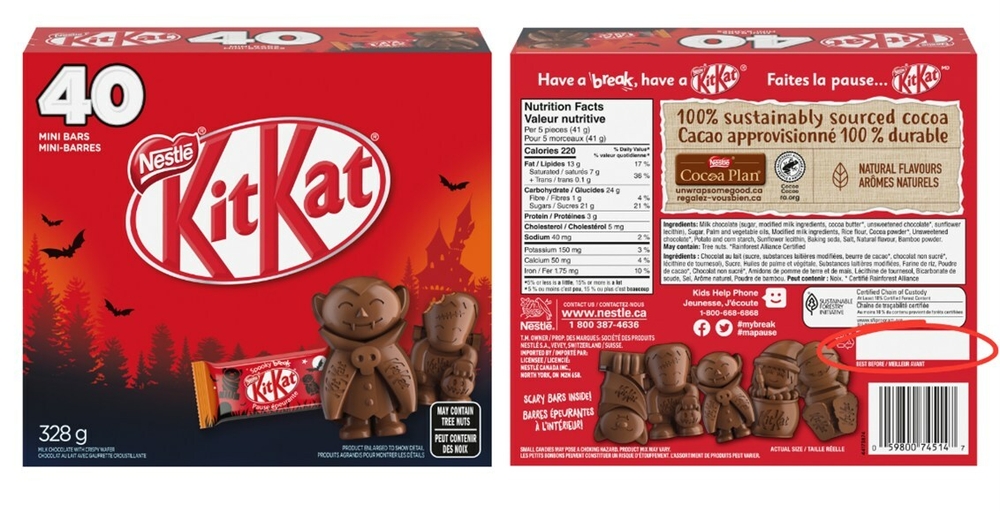 img of 雀巢回收迷你KitKat巧克力因潜在塑料污染